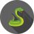 Snake Flat Shadowed Icon - IconBunny