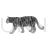 Tiger Greyscale Icon - IconBunny