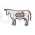 Cow Line Filled Icon - IconBunny