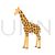 Giraffe Flat Multicolor Icon - IconBunny