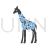 Giraffe Blue Black Icon - IconBunny