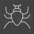 Spider Insect Line Inverted Icon - IconBunny