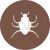 Spider Insect Flat Round Icon - IconBunny