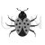 Bug Greyscale Icon - IconBunny
