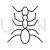 Ant Line Icon - IconBunny