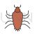 Cockroach Line Filled Icon - IconBunny