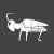 Grasshopper Glyph Inverted Icon - IconBunny
