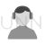 Customer Listening Greyscale Icon - IconBunny
