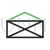 Mail Line Green Black Icon - IconBunny