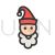 Santa Claus Line Filled Icon - IconBunny