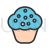Cupcake Line Filled Icon - IconBunny
