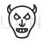 Evil Line Icon - IconBunny