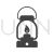 Lantern Glyph Icon - IconBunny