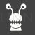 Monster Glyph Inverted Icon - IconBunny