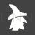 Witch Glyph Inverted Icon - IconBunny