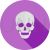 Skull Flat Shadowed Icon - IconBunny