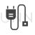 Power Cable Glyph Icon - IconBunny