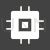 Chip Glyph Inverted Icon - IconBunny
