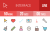 50 Interface Line Multicolor Filled Icons - Overview - IconBunny